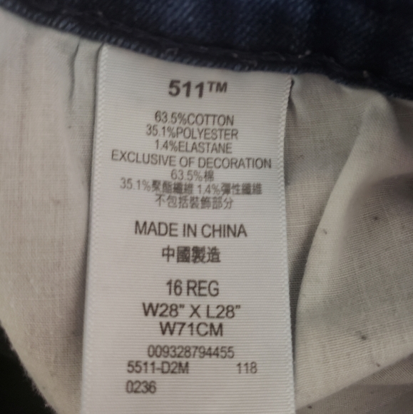 Levi's 511 Slim Denim Jeans - Picture 6 of 6